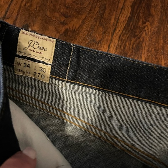 Men's JCrew 770 Straight Jean- no distressing - Picture 5 of 7